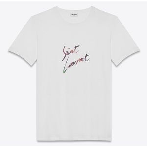 saint laurent script tee